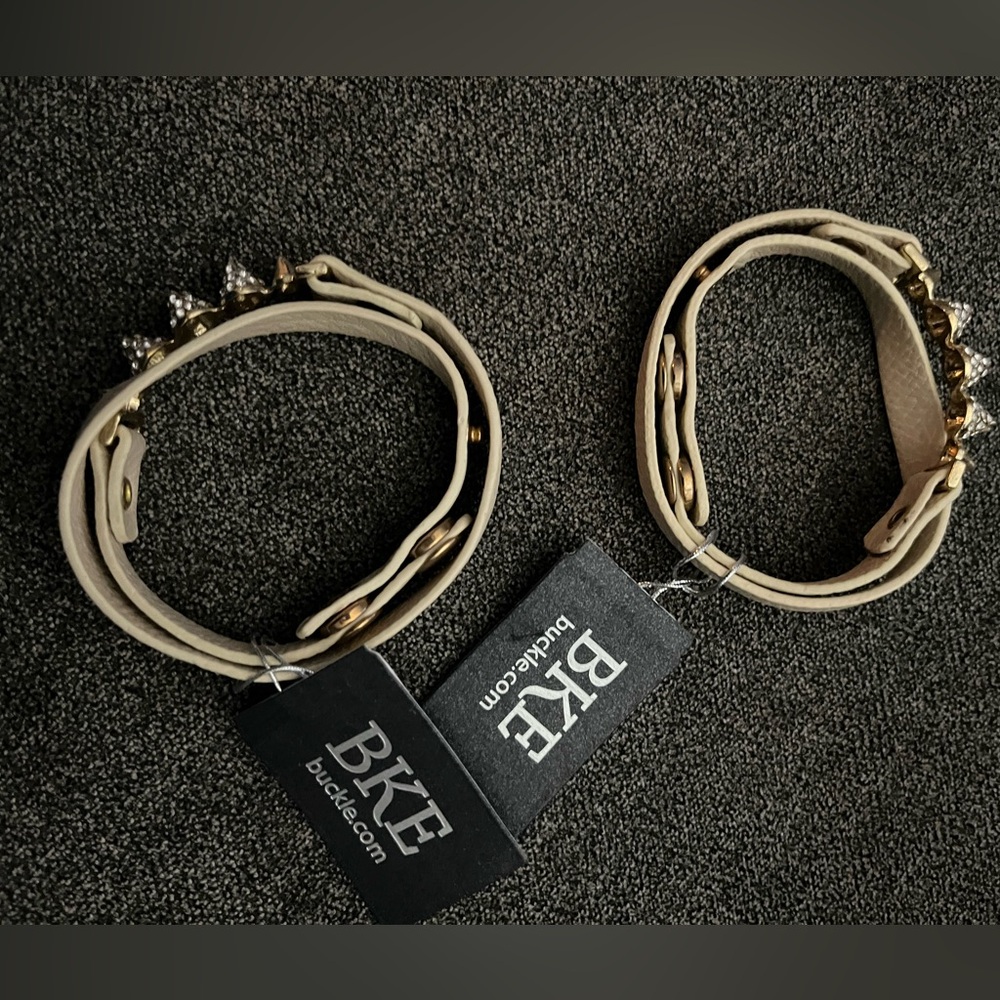 New BUCKLE bracelets